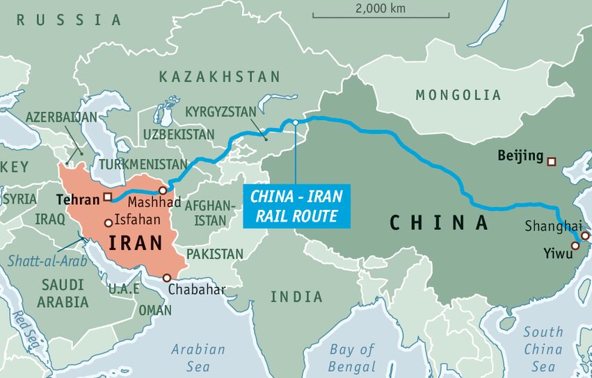 ایران، مسیر طلایی اتصال ریلی چین-اروپا