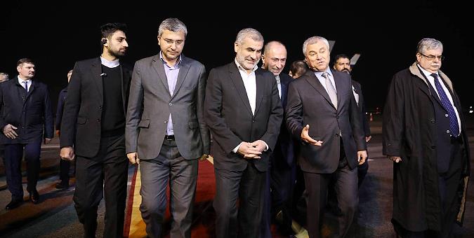 رئیس دومای روسیه و هیأت همراه دقایقی پیش وارد تهران شدند