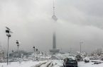 آلودگی هوا و برف در راه تهران