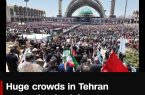 سی ان ان:جمعیت عظیمی در تهران برای رهبر شهید ایران سوگواری می‌کنند